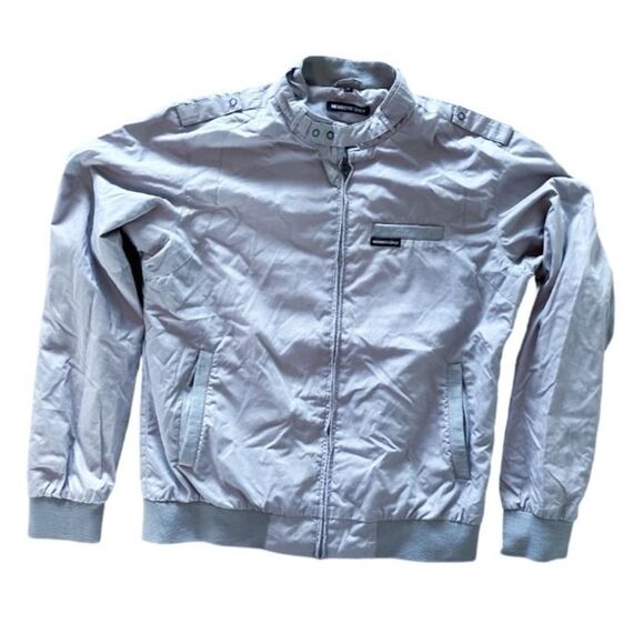 Mens vintage Members Only jacket windbreaker 80’s 90’s M slate grey - Picture 1 of 4